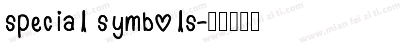 special symbols字体转换